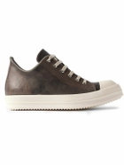 Rick Owens - Ramones Transparent-Leather Sneakers - Brown