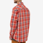 Nudie Jeans Co Men's Nudie Jeans Filip Basket Plaid Check Shirt in Red