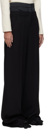 Erdem Black Wide Leg Trousers