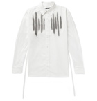 Sasquatchfabrix. - Printed Nep Cotton Shirt - White