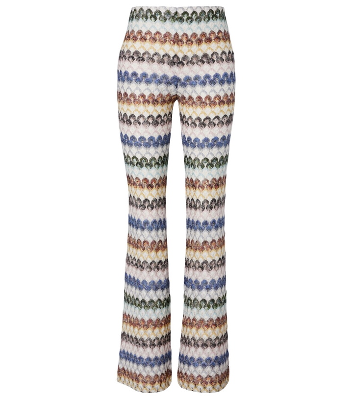 Photo: Missoni Knitted lamé flared pants