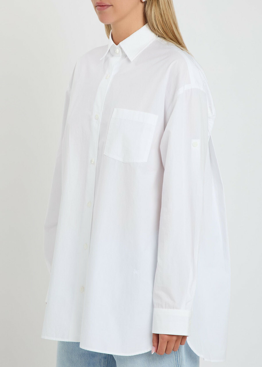 Agolde X Maria Mcmanus Cotton-poplin Shirt White