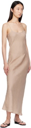Baserange Beige Dydine Maxi Dress