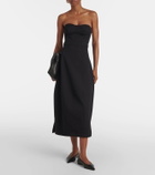 Fforme Jett cotton and wool corset dress