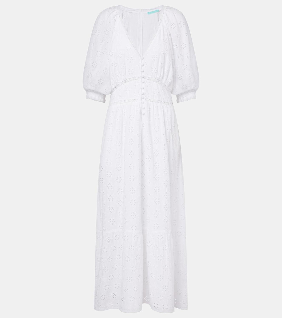 Melissa Odabash Daphne broderie anglaise cotton midi dress