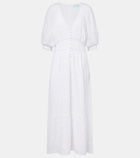 Melissa Odabash Daphne broderie anglaise cotton midi dress