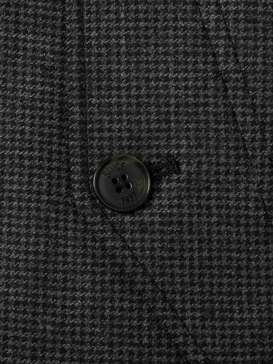 Baracuta - Houndstooth Wool-Blend Zip-Up Bomber Jacket - Gray