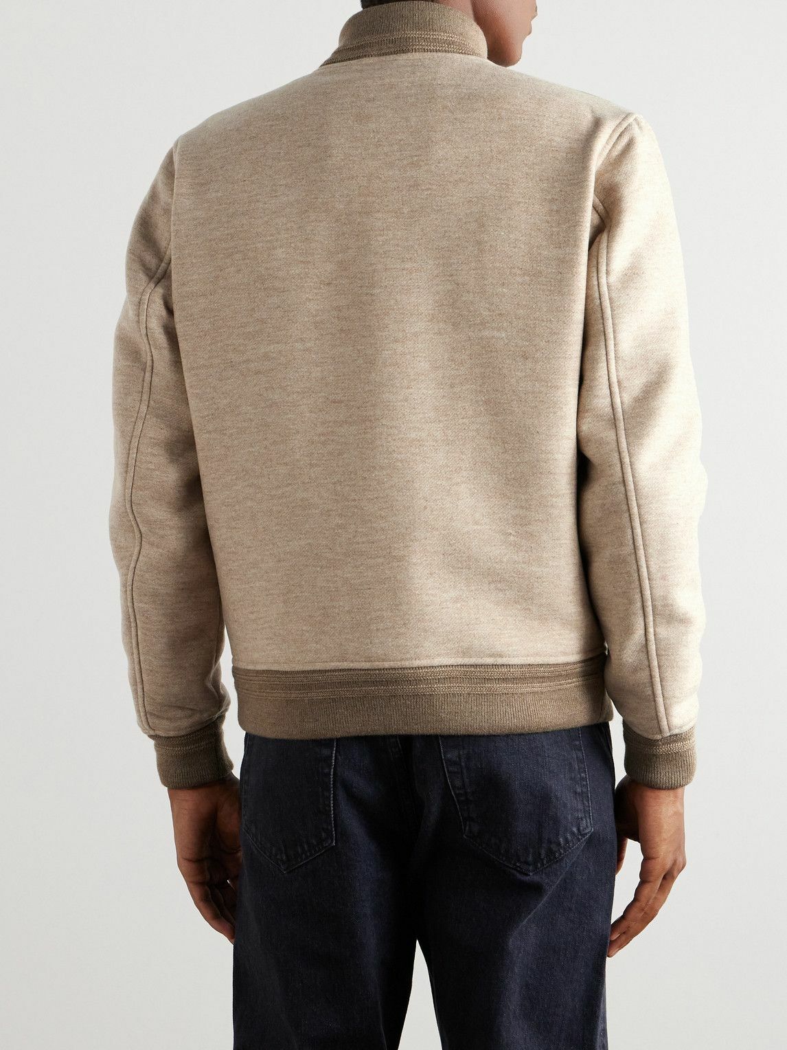 Valstar - Virgin Wool Bomber Jacket - Neutrals Valstarino