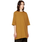 Rick Owens Tan Crewneck T-Shirt