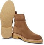 AMI - Suede Jodhpur Boots - Tan