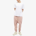 Rick Owens DRKSHDW Men's Prisoner Drawstring Pant in Faded Pink