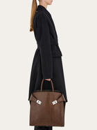 Ferragamo Mens Hug tote bag in Brown