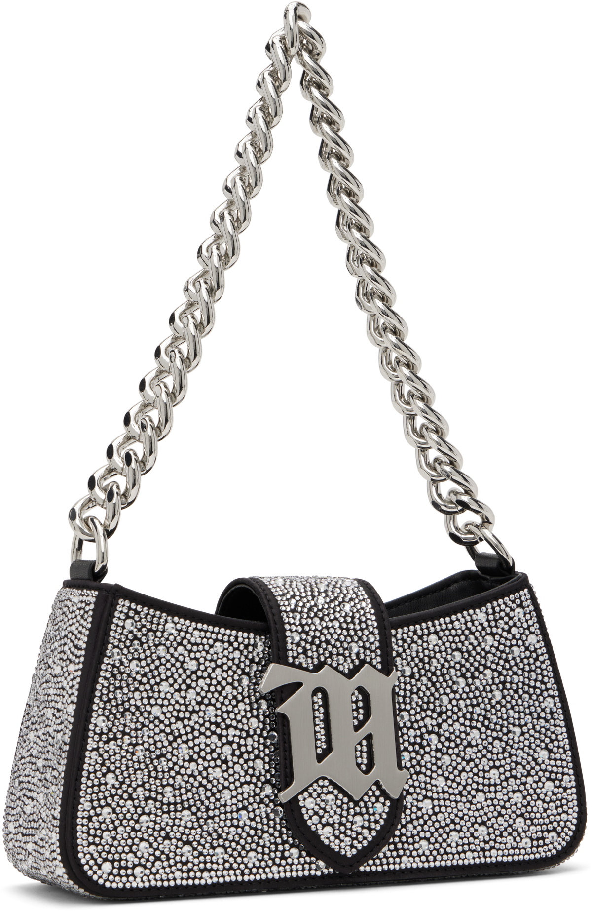 MISBHV Black Crystal Mini Shoulder Bag