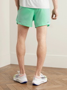 Nike Running - Stride Run Division Straight-Leg Mesh-Panelled Dri-FIT Drawstring Shorts - Green