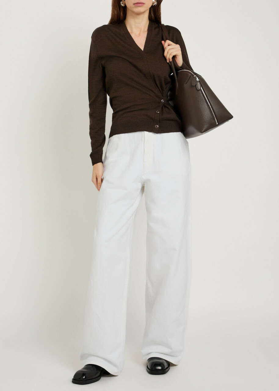Lemaire Curved Wide-leg Jeans Off White