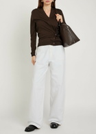 Lemaire Curved Wide-leg Jeans Off White