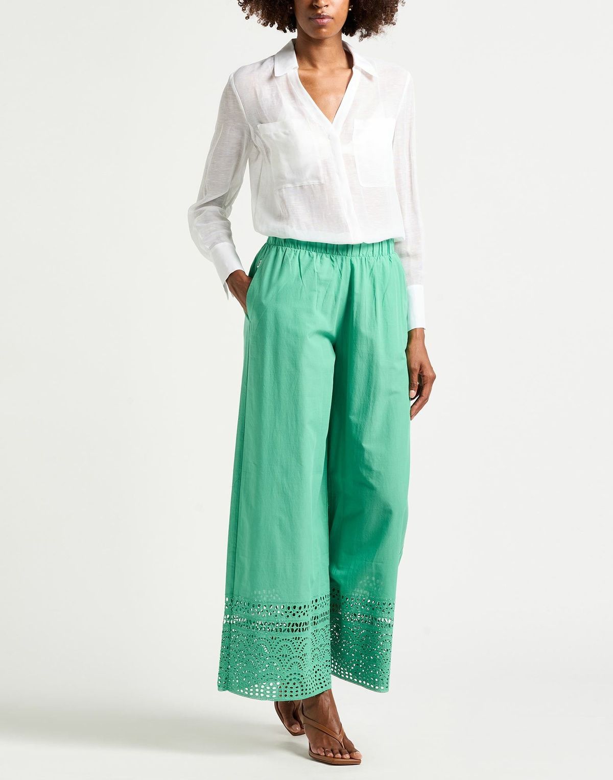 Jijil Womens Pants in Green