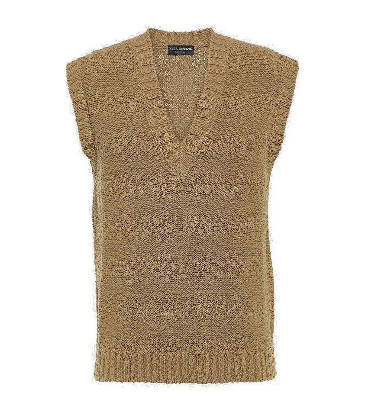 Photo: Dolce&Gabbana Cotton knit vest