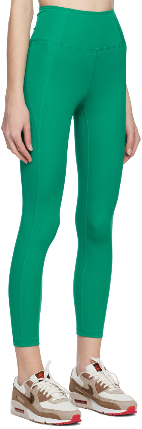 Girlfriend Collective Green Compressive Leggings