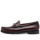 Bass Weejuns Men's Lincoln Horse Bit Loafer in Wine Leather