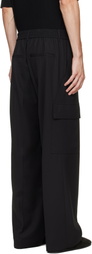 Helmut Lang Black Wool Utility Trousers