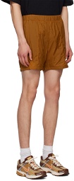 Saul Nash Orange Pleated Shorts