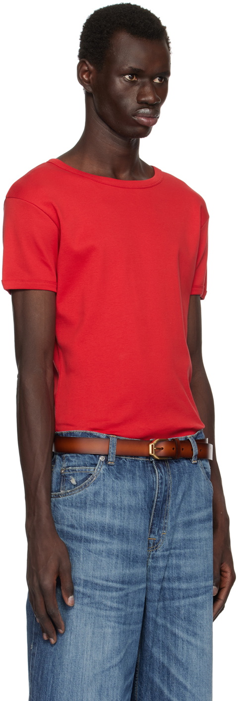 Second/Layer Red Ribbed Swayzee T-shirt