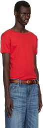 Second/Layer Red Ribbed Swayzee T-shirt