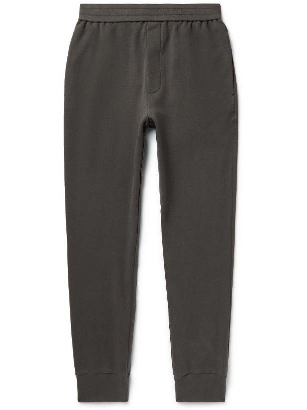Photo: The Row - Edgar Tapered Organic Cotton-Jersey Sweatpants - Gray
