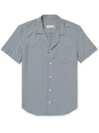 Odyssee - Bastide Camp-Collar Printed Woven Shirt - Blue