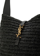 Saint Laurent Le 5 à 7 Small Raffia Bucket bag - Black - One Size