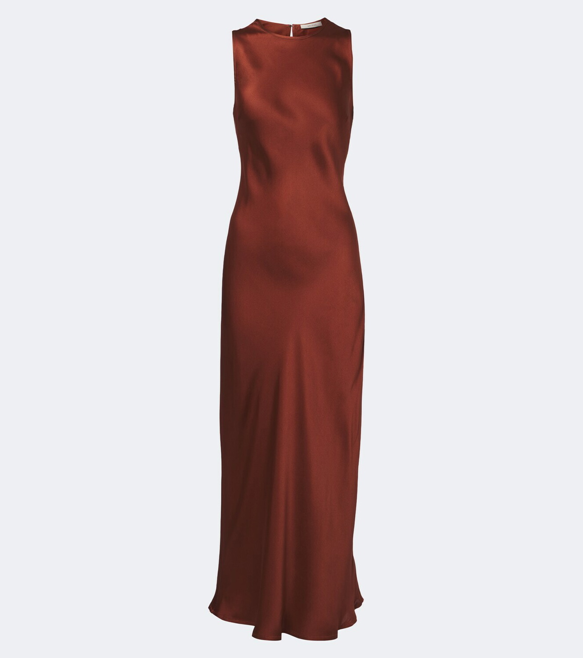 Asceno Valencia silk satin midi dress