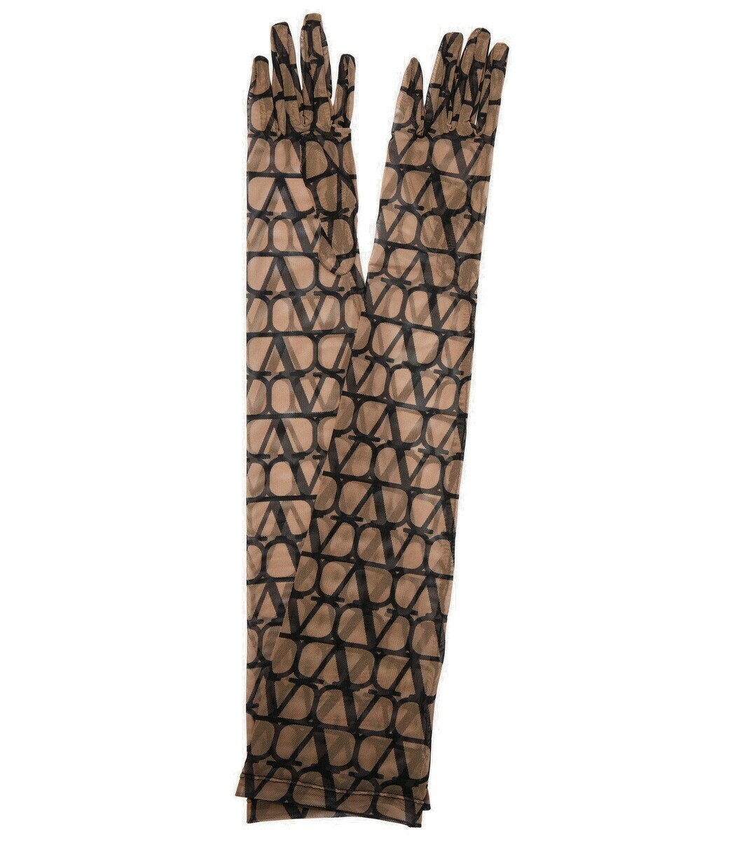 Valentino Floral sequined gloves Valentino