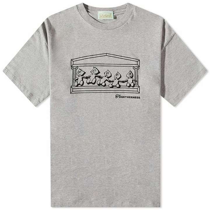 Photo: Aries Men's Togetherness T-Shirt in Grey Marl