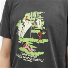 Carne Bollente Men's Magic Woods Festival T-Shirt in Washed Black