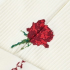 Rostersox Rose Socks in White