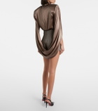 Mugler Houndstooth virgin wool shorts
