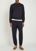 Emporio Armani Tapered-leg Jersey Sweatpants Navy