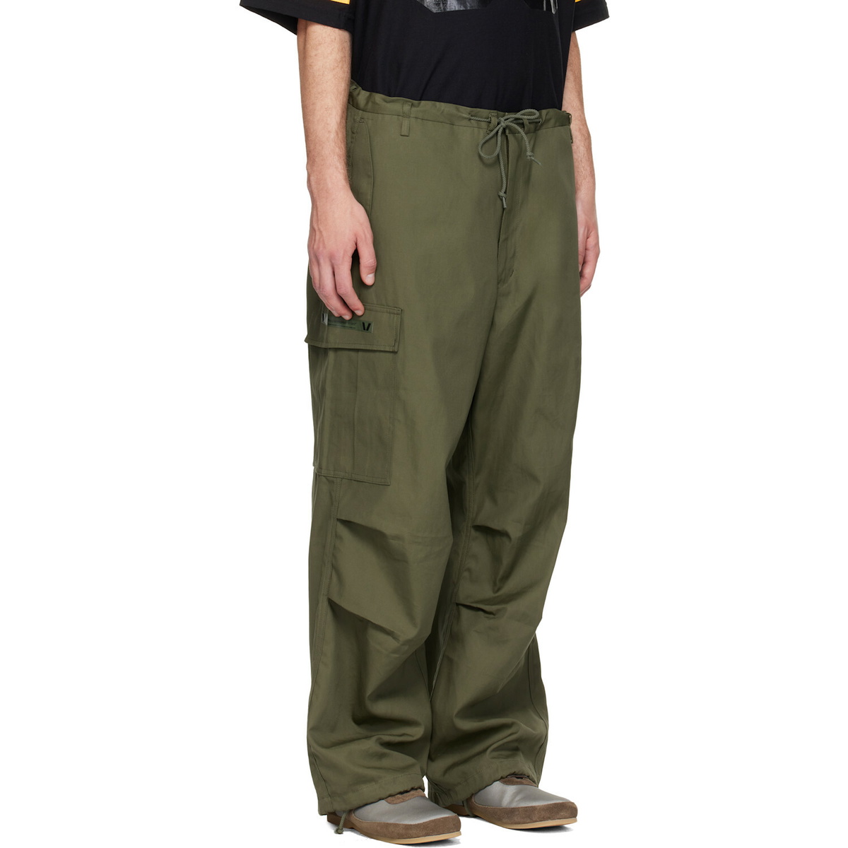 WTAPS Green MILT0001 Cotton Canvas Cargo Pants