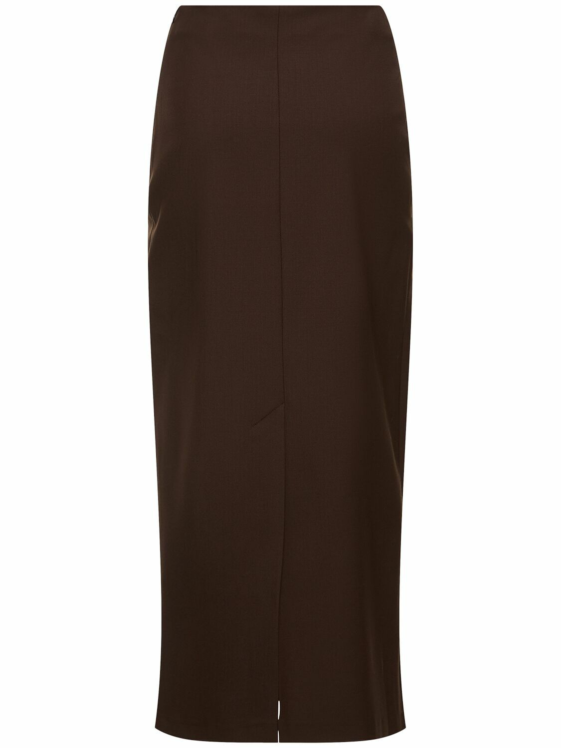 LOULOU STUDIO Samos Wool Blend Knit Long Skirt Loulou Studio