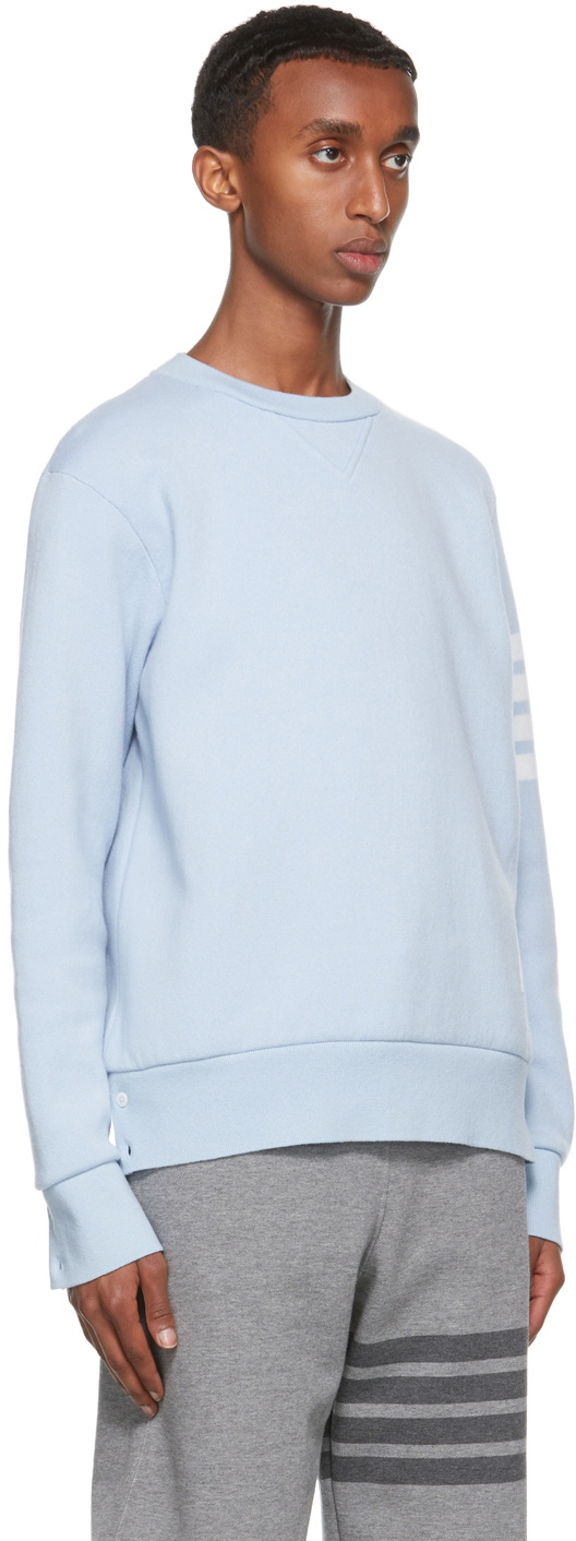 Thom browne best sale blue sweatshirt