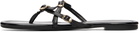 Marc Jacobs Black 'The Leather Kiki' Sandals