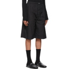 Balenciaga Black Pajama Shorts