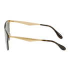 Ray-Ban Green and Gold Blaze Clubmaster Sunglasses