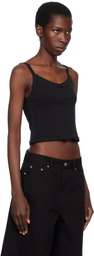 Dunst Black Pointelle Sleeveless Camisole