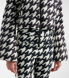 Perfect Moment Polar Flare houndstooth down ski suit