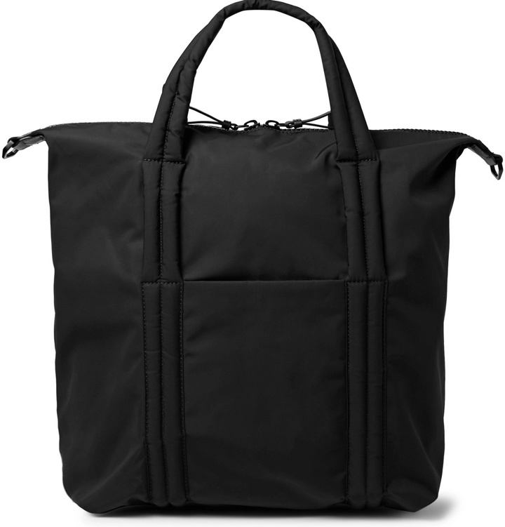 Photo: Maison Margiela - Leather-Trimmed Nylon Tote Bag - Black