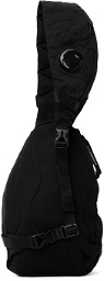C.P. Company Black Nylon Crossbody Backpack