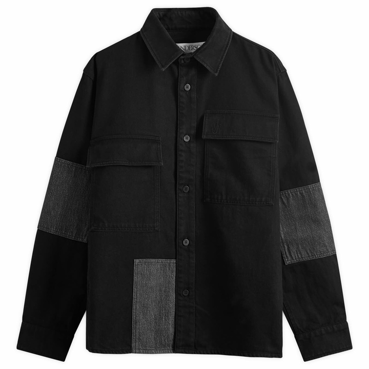 Photo: JW Anderson Men's Patchwork Overshirt in Black