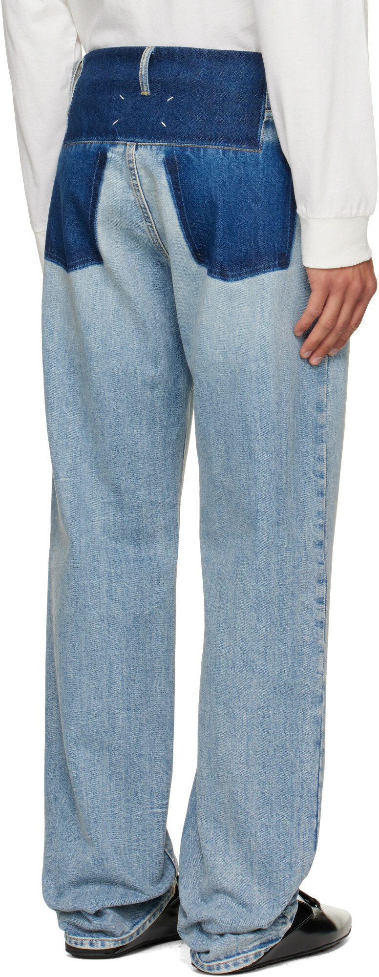 Maison Margiela Blue Straight-Leg Jeans